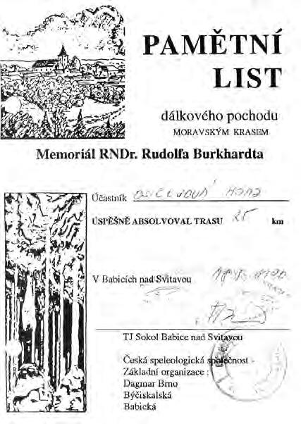 N aber vtipu plný kšandy A ť je cestou hodně srandy C ílem jsou nám Babice E ště pěny čepice S kaláku, na cestu se dej T ělu posluž, ducha vyvětrej U vidíš to bude hej!