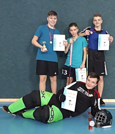 stupeň Počet týmů: 10 Umístění: 6. místo Školní florbal cup Místo konání: Tělocvična ZŠ Sobotka Datum: 15. února 2019 Kategorie: 6.