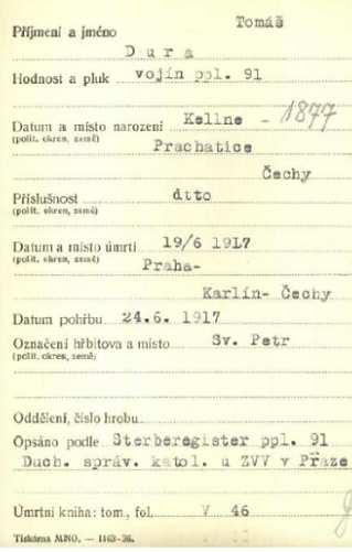 Obci Těšovice ji darovala Československá obec legionářská.