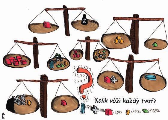 Řešení úloh najdete na straně 34. 1) Puzzle Hana Kotinová Jak je to se vzájemnou pozicí tenisového a golfového míčku?