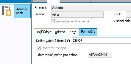 je v rámci osoby vyplněn na záložce