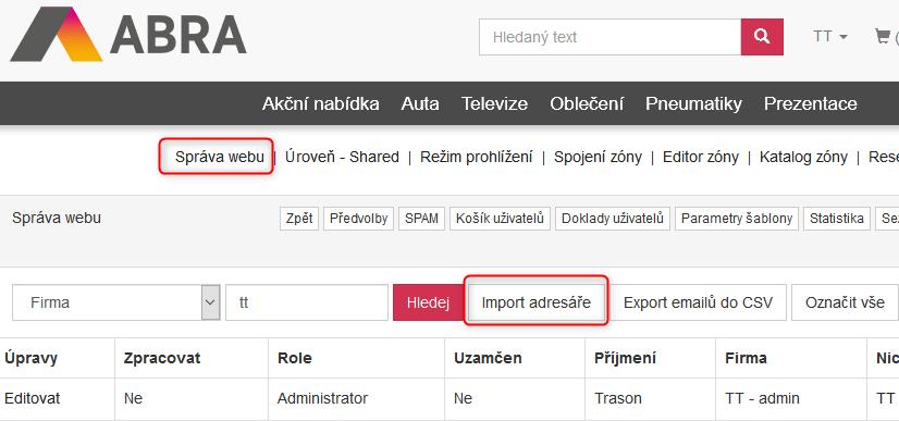 6.2 NÁVOD NA ZALOŽENÍ NOVÉ FIRMY A OSOBY V ABRA GEN PRO E-SHOP Shrnutí můžeme formulovat jako následující krátký návod: 1. Založíte firmu do adresáře a vyplníte adresu a zemi dle číselníku zemí. 2.