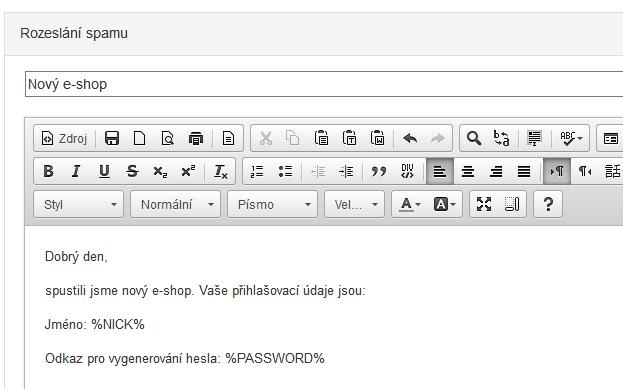 8. Pro odeslání e-mailů stiskněte