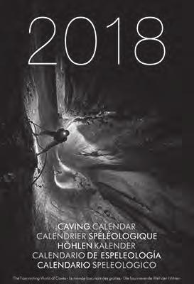 Speleo Caving Calendar 2018 Vyšel německý jeskyňářský kalendář na rok, obsahující fotografií z
