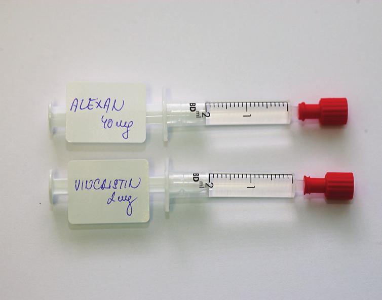 Nejcastejší ˇ ˇ chyby a omyly Alexan 40 mg - určený pro i.t. podávání Vincristin 2 mg - určený pro i.v. podávání Vincristin 2 mg (i.v.) - infuzní vak s 50 ml fyziologický roztok Vincristin 2 mg (i.v.) - 20 ml inf.