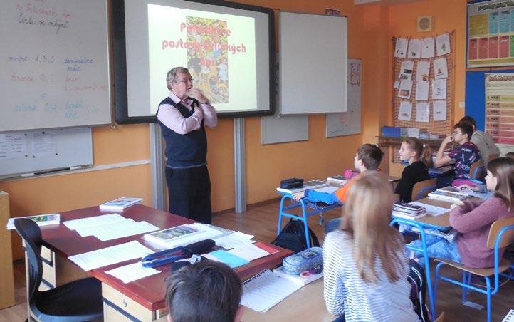 Jak se píší pohádky Žáci čtyř tříd ze ZŠ Pulická měli v prosinci a lednu možnost strávit dopoledne s regionálním pohádkářem Josefem Lukáškem.