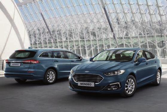 FORD MONDEO Stupně výbavy Titanium Standardní prvky vnější výbavy navíc oproti výbavě Trend 17" kola z lehkých slitin (16" pro hybrid) Elektricky sklopná vnější