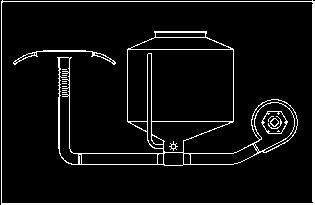 Pneumatický systém Z dmychadla se proud vzduchu dostává přes hadici do výpusti, pak dále k hlavnímu rozdělovači a radličkám.