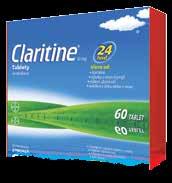 tablety, 10 tbl., za 59 Kč. Léčivé přípravky s účinnou látkou levocetirizin dihydrochlorid k vnitřnímu užití. Claritine 60 tbl.