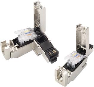 Industrial Communication Industrial Ethernet Passive network components FastConnect Design IE FC RJ45 Plugs 4 2 and 2 2 10 IE FC RJ45 Plug 2 2 with 90 outgoing cable (left) and with 180 outgoing
