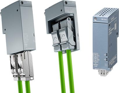 Process I/O SIMATIC ET 200SP HA BusAdapter Overview BusAdapter A BusAdapter as a separate component allows a free choice of connection technology: BA 2 RJ45: 2 electrical connections for bus cable