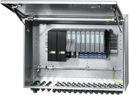 Process I/O SIMATIC ET 200iSP Stainless Steel Wall Enclosure Design ET 200iSP modules can also be installed in stainless steel wall enclosures designed to meet more exacting protection requirements.