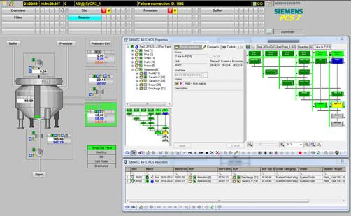 Batch automation SIMATIC BATCH SIMATIC BATCH Software Function (continued) Batch OS Control Batch planning 12 Batch OS Control OS Controls which can be directly superimposed on the process display