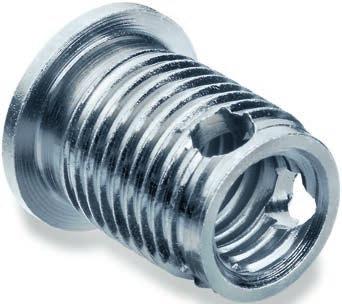 odlévaný 357 0 / 358 0 Strana 21 s řeznými otvory nebo vrtaný Mubux -Z 890 0 M4 a M5 ové vložky odlévaný 890 0 Strana 22 k nalisování