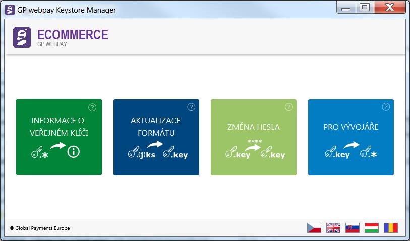 Správa soukromého klíče Aby bylo možné pracovat s platbami ve webové aplikaci Portál GP webpay (dále pouze Portál), je nutné nahrát soukromý klíč do webového prohlížeče.