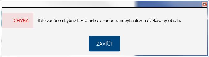 Heslo musí být dlouhé min.