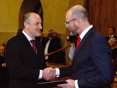 prosince 2019, kdy převzal z rukou ministra školství, mládeže a tělovýchovy Roberta Plagy jmenovací dekret.