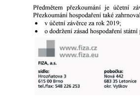 účetní závěrky