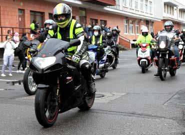 Restart: motorkáři letos budou vyjíždět od Continental Barum Skvělá podívaná. Jízda motorkářů každoročně přiláká stovky lidí z celého širokého okolí.