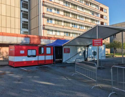 AKTUALITY Covid vyšetřovací point nelehké, většina prostředků nebyla dostupná vůbec nebo jen velmi omezeně a bylo potřeba vynaložit maximální úsilí k jejich zajištění pro FN HK.