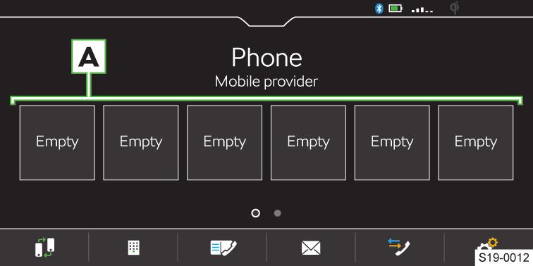 102 Infotainment Amundsen Telefon Zobrazení přijatých textových zpráv V hlavní nabídce Telefon stiskněte Zprávy resp.