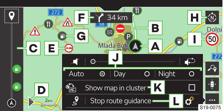 Infotainment Amundsen Navigace 107 MirrorLink - ukončení spojení V hlavní nabídce MirrorLink stiskněte. Stiskněte.