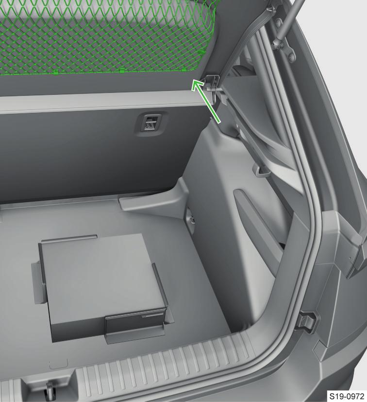 5 kg Cargo elementy Zatížení max. 8 kg Prostor pro uložení Cargo elementů je pod kobercem v zavazadlovém prostoru.