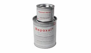 lis pro Repoxal K - kartuše MRKHPR 3641,00 Repoxal TW MREPOXTW 778,00 - dvousložkové lepidlo (testované pro vodotěsné lepení v oblastech pro pitnou vodu) v dózách à 0,75 kg 6 kg v kartónu Lepidlo