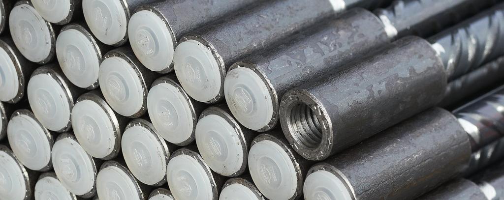 Distanční pr vk y Coupler - šroubové napojení výztuže Bednicí technika Coupler Napojení výztuže se 100%-ním přenosem sil je vhodné pro statické i dynamické zatížení.