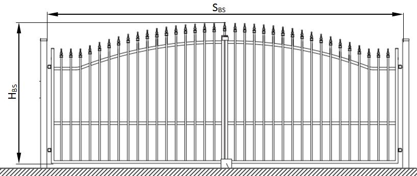 STAVEBNÍ OTVORY Světlá šířka SBS 3040mm > brána 3m 3540mm > brána 3,5 m 4040mm > brána 4m PRI