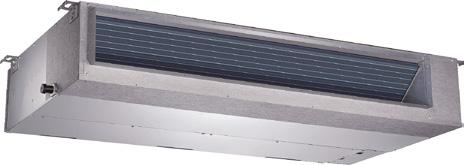 160 Pa (modely 048, 060) Možnost nasávání zezadu nebo zespodu Zabudované čerpadlo kondenzátu (750 mm) a filtr Možnost použít jako TWIN systém Split systémy tepelné čerpadlo DC INVERTER R32-15 C až 50