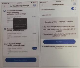 Aktivujte balíček Klepněte na activate (aktivovat) - začne platnost cloudové služby.