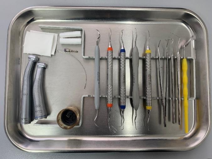 Obrázek 8 Jeden ze způsobu tray systému Zdroj: vlastní 2.1.4 Osvětlení zubní ambulance a poloha světla Osvětlení zubní ordinace spadá do velmi důležitých faktorů efektivní a bezpečné práce.