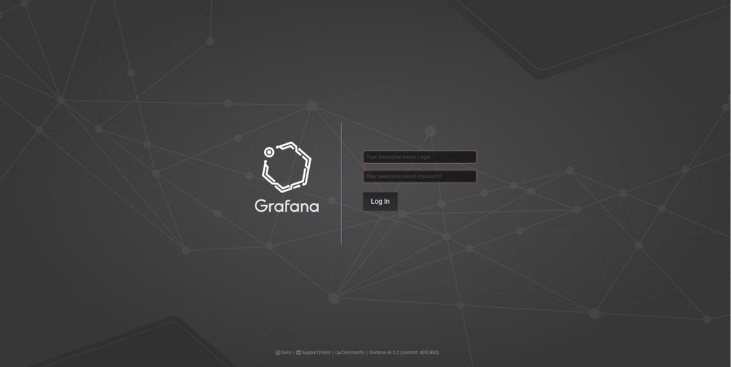 Obrázek: Přihlašovací stránka Grafany Poznámka: Grafana může mít i veřejnou organizaci, na kterou můžete být přesměrováni bez přihlášení.