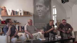 98 Klub Knihovny Václava Havla O vzestupu a zničení Komančů, nejmocnějšího indiánského kmene v dějinách, hovořili Miroslav Černý, Mnislav Zelený, Jáchym Topol a Milan Gelnar. 25. 6.