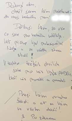 Jedním z laureátů se stala naše ošetřovatelka SM. Benedikta Vojtěška Bartoňová, OSFGr. Do práce vnáší laskavost, něhu, vrozenou moudrost a obětavost.