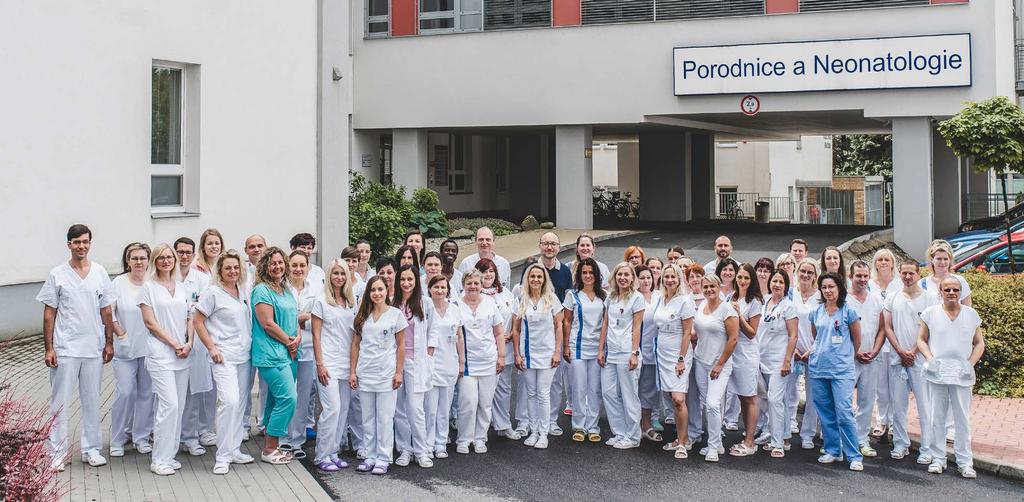 Představujeme: Gynekologicko-porodnické oddělení Kolektiv Gynekologicko-porodnického oddělení Foto: Jan Luxík Historie Gynekologickoporodnického oddělení a porodnické péče v Českých Budějovicích