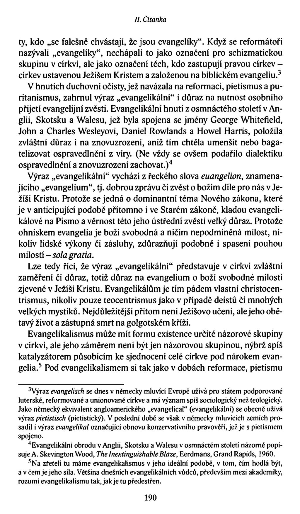 //. Čítanka ty, kdo se falešně chvástají, že jsou evangelíky.