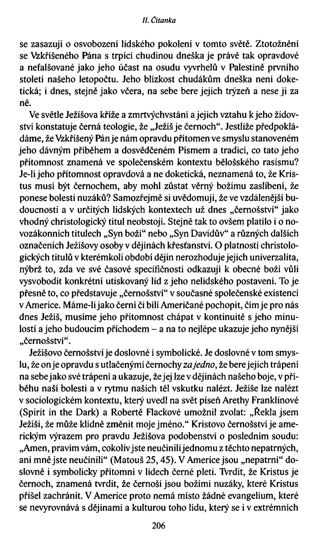 //. Čítanka se zasazují o osvobození lidského pokolení v tomto světě.
