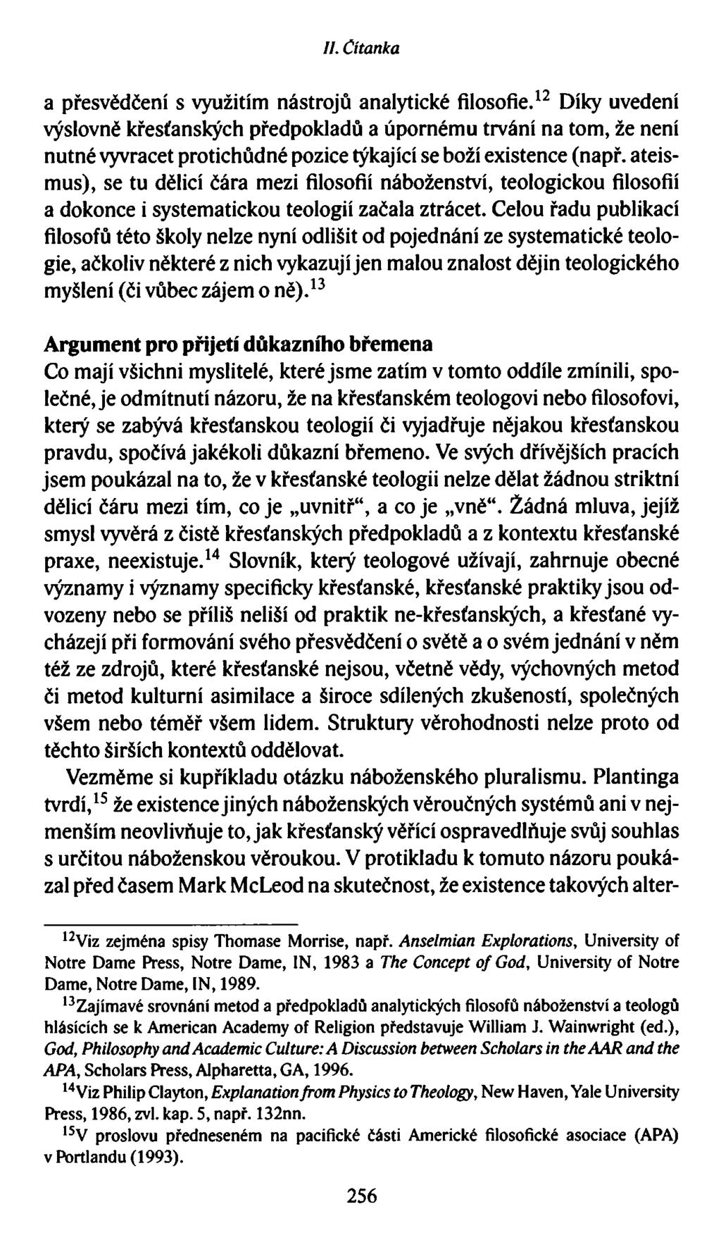 //. Čítanka a přesvědčení s využitím nástrojů analytické filosofie.
