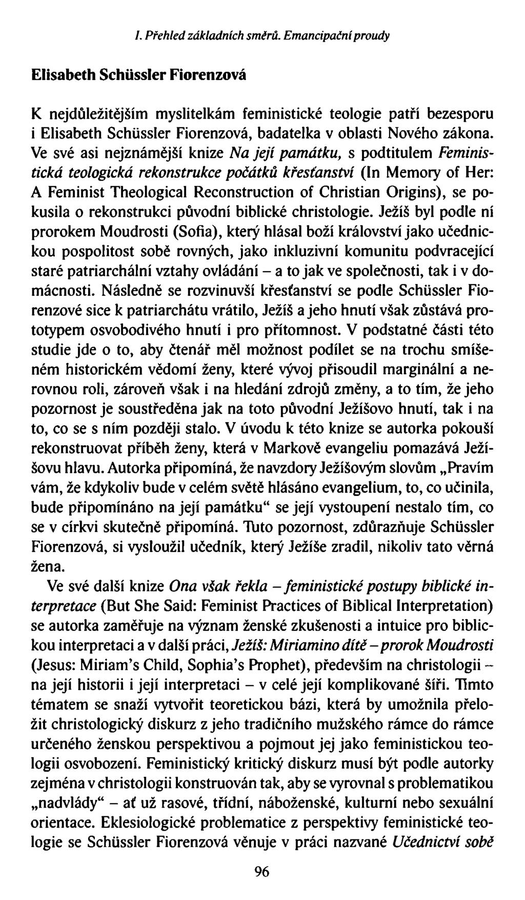 I. Přehled základních směrů.