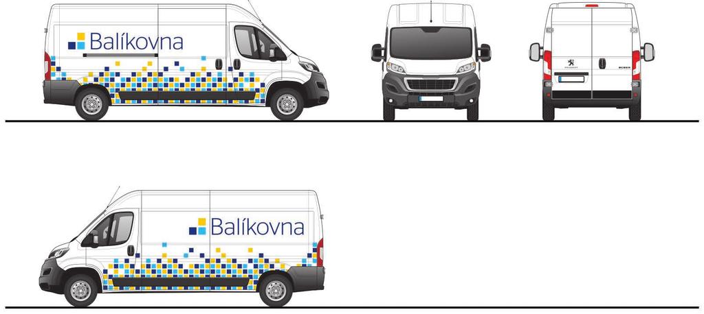 Dodávka Logo Balíkovna Manuál značky 30 Plocha