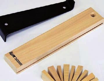 Extra velké 130mm široké, těžké desky pro pevné uchycení a stažení.