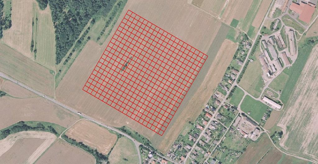 6. Kancelářská příprava před měřením Přestože vybraná lokalita dosahuje značného převýšení, není příliš členitá.
