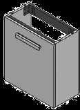 WU50CO200D1100 10 631 Skříňka pod umyvadlo 50 x 35 cm pravá 475 x 337 x 550 mm přírodní dub WU50CO200D1428 10 631 SPrchové kouty Skříňka pod umývátko levá 495 x 250 x 450 mm bílá lesk WU525CO200S1100