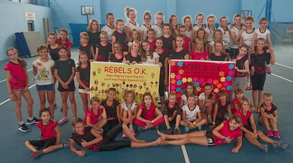 - 5.4.2017 Velikonoční soustředění v Rakovníku. 41 účastníků z týmu REBELS O.K. 3.-6.8.2017 Summer Camp Praha. 26.-31.8.2017 Letní soustředění v Rakovníku.