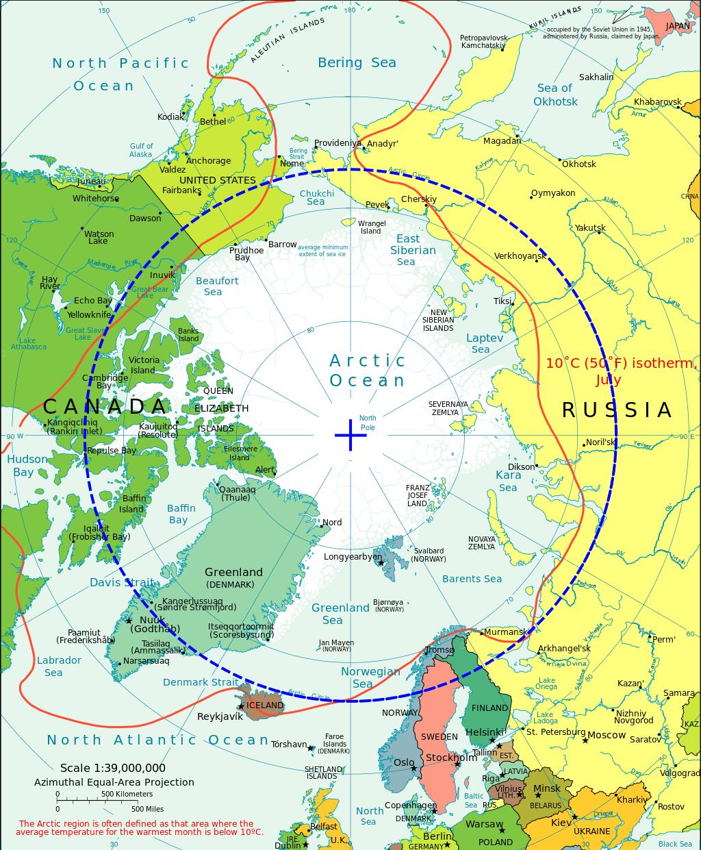 Arktida (severní polární oblast) Z řečtiny