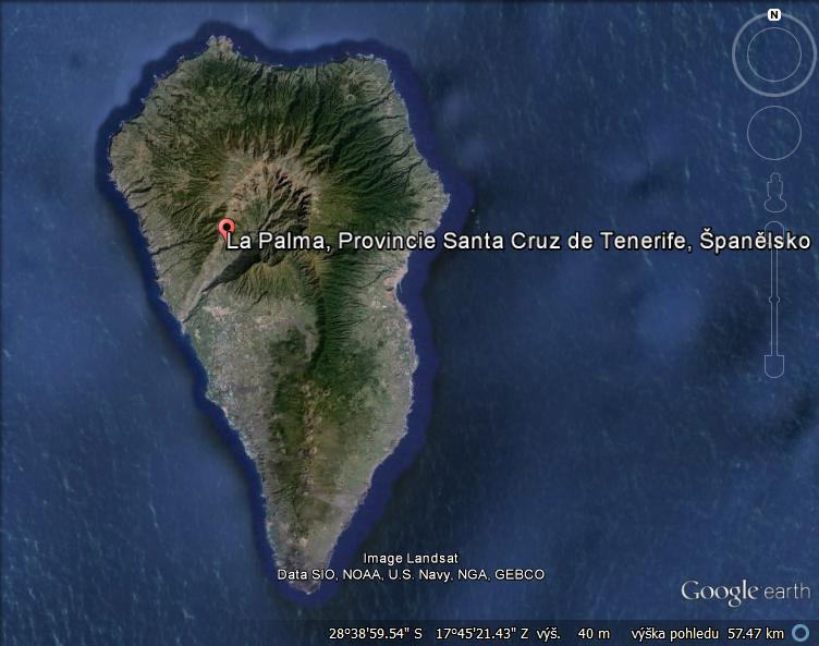 3.1.1.5. La Palma La Palma (obr. 8) s hlavním městem Santa ruz de La Palma je podle rozlohy pátým největším (706 km2).