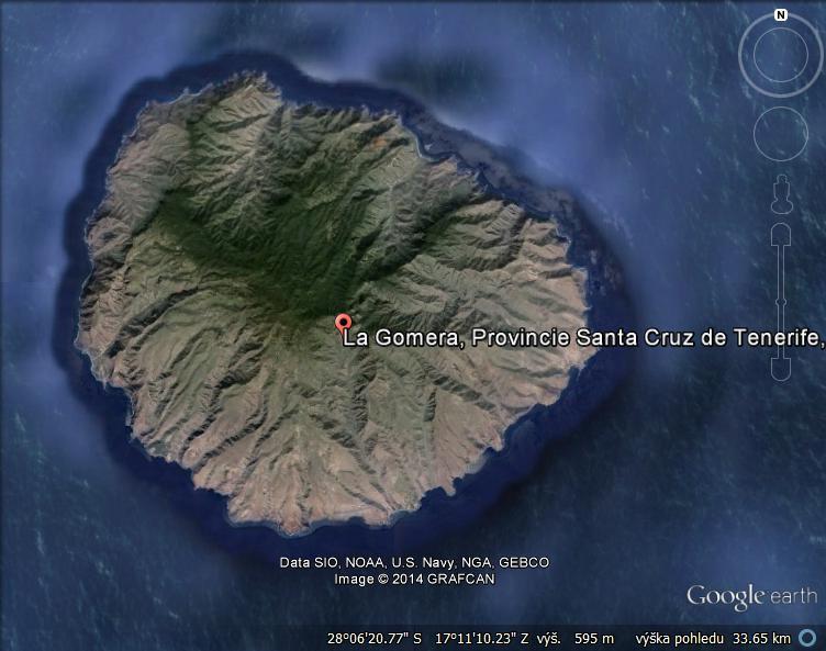 3.1.1.6. La Gomera V blízkosti enerife se nachází La Gomera (obr. 9) s rozlohou 370 km 2.