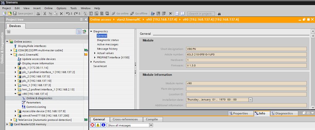 SINEMA RC a CLOUD CONNECTOR i pro Profinet uzly BEZ